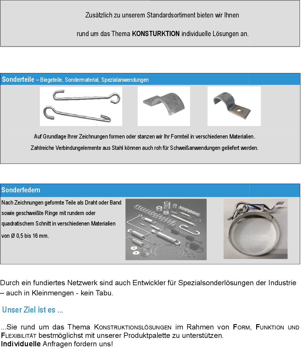 KONSTRUKTION individuelle Lösungen 